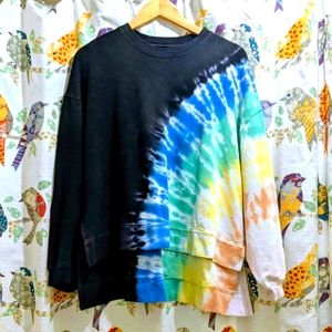 Electric & Rose Neil Sweatshirt Beam Onyx / Rainbow Tiedye, M